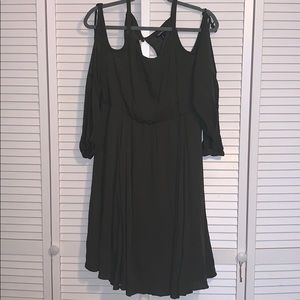Torrid Olive Green Cold Shoulder Dress